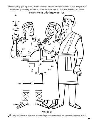 Scripture Stories Coloring Book: Book of Mormon [32 Page Update]