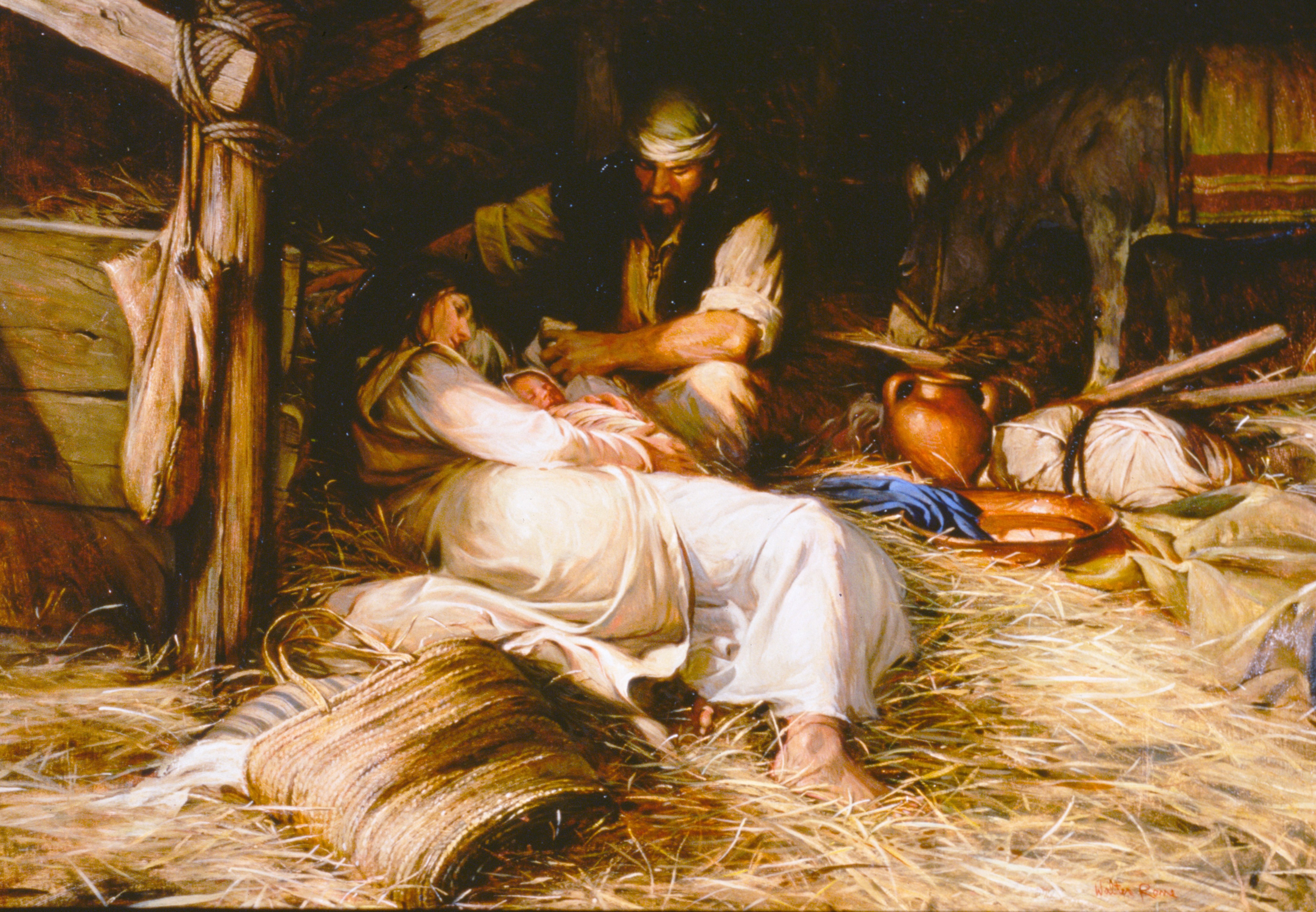 the birth of christ painting