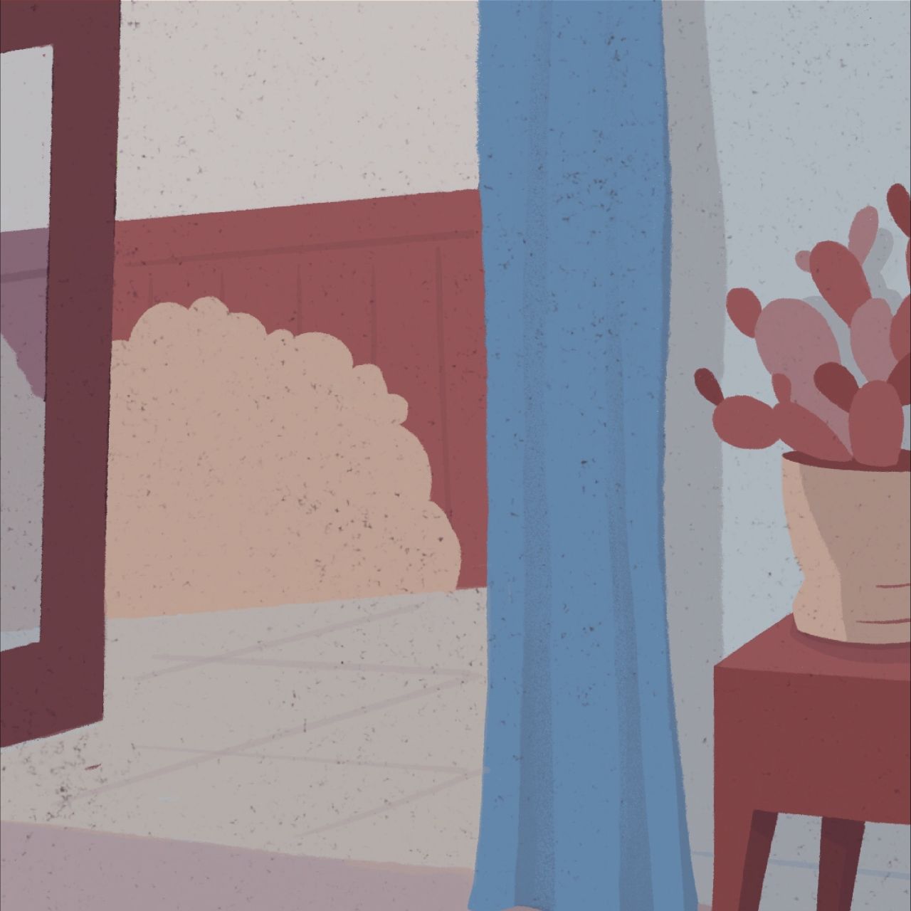 Ilustración de una sala de estar