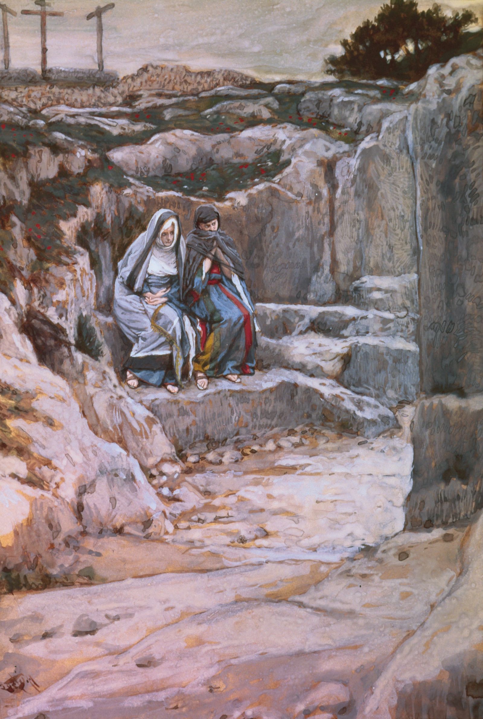 'The Two Marys Watch the Tomb of Jesus' by James Tissot