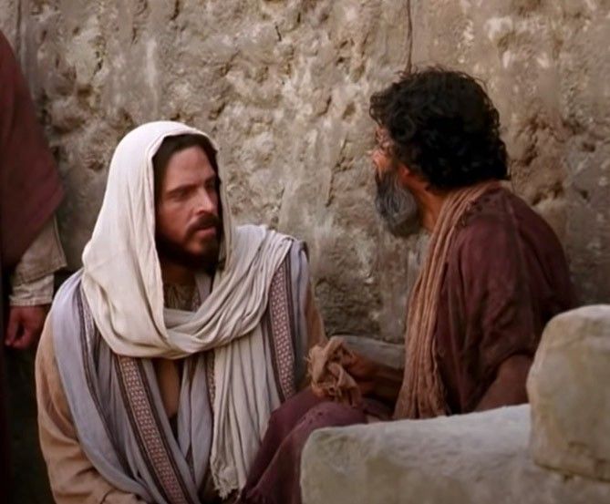 Jesús sana a un hombre ciego de nacimiento