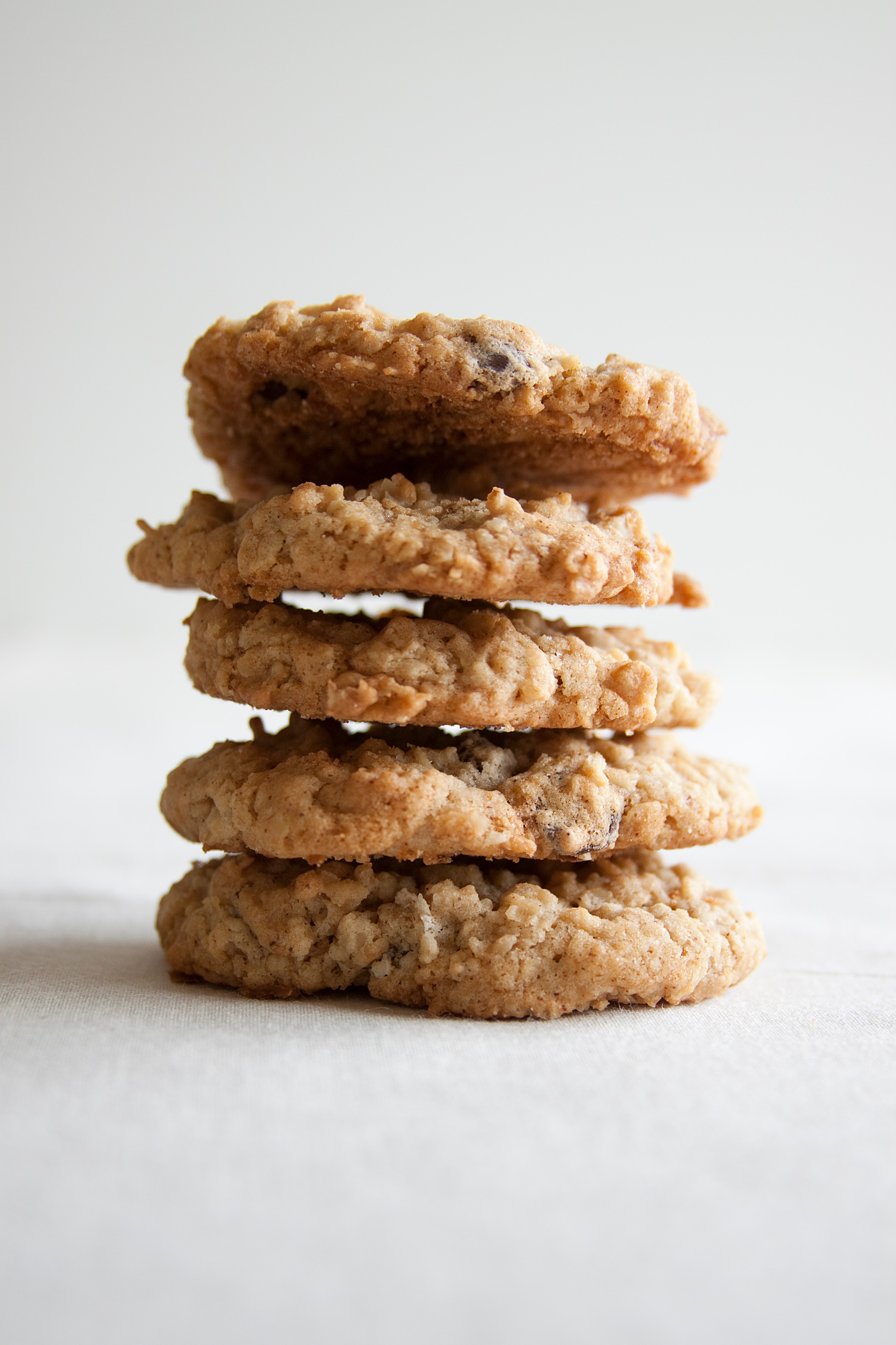 A stack of cookies.  