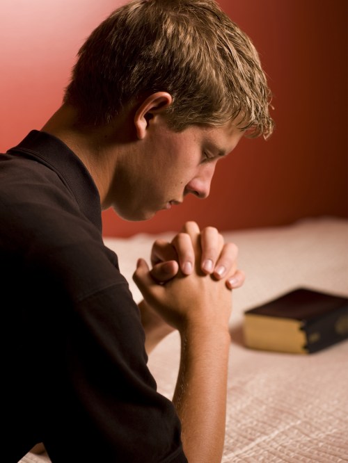 Prayer. Youth. Male