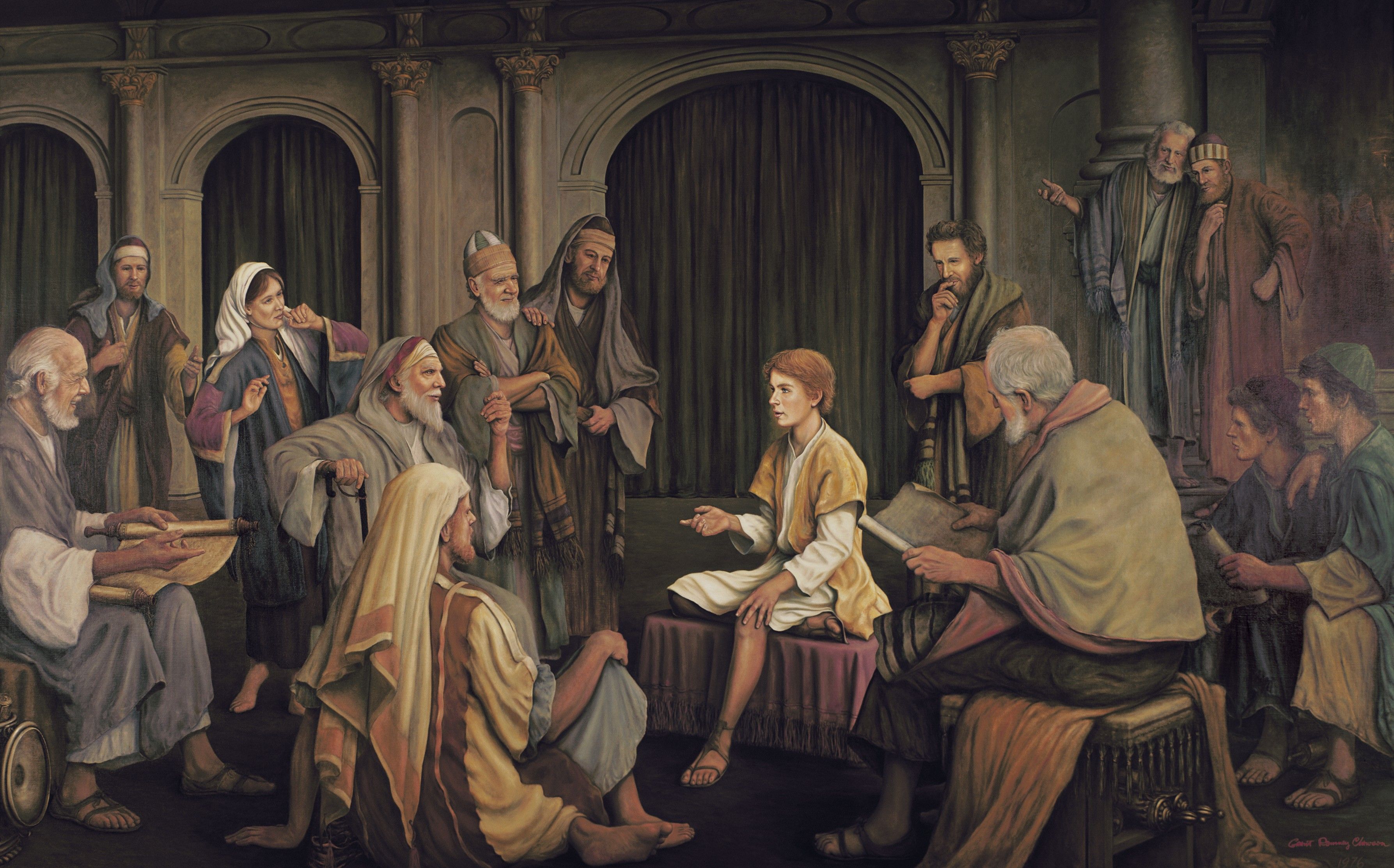 Jesus Christ Teaching In The Temple