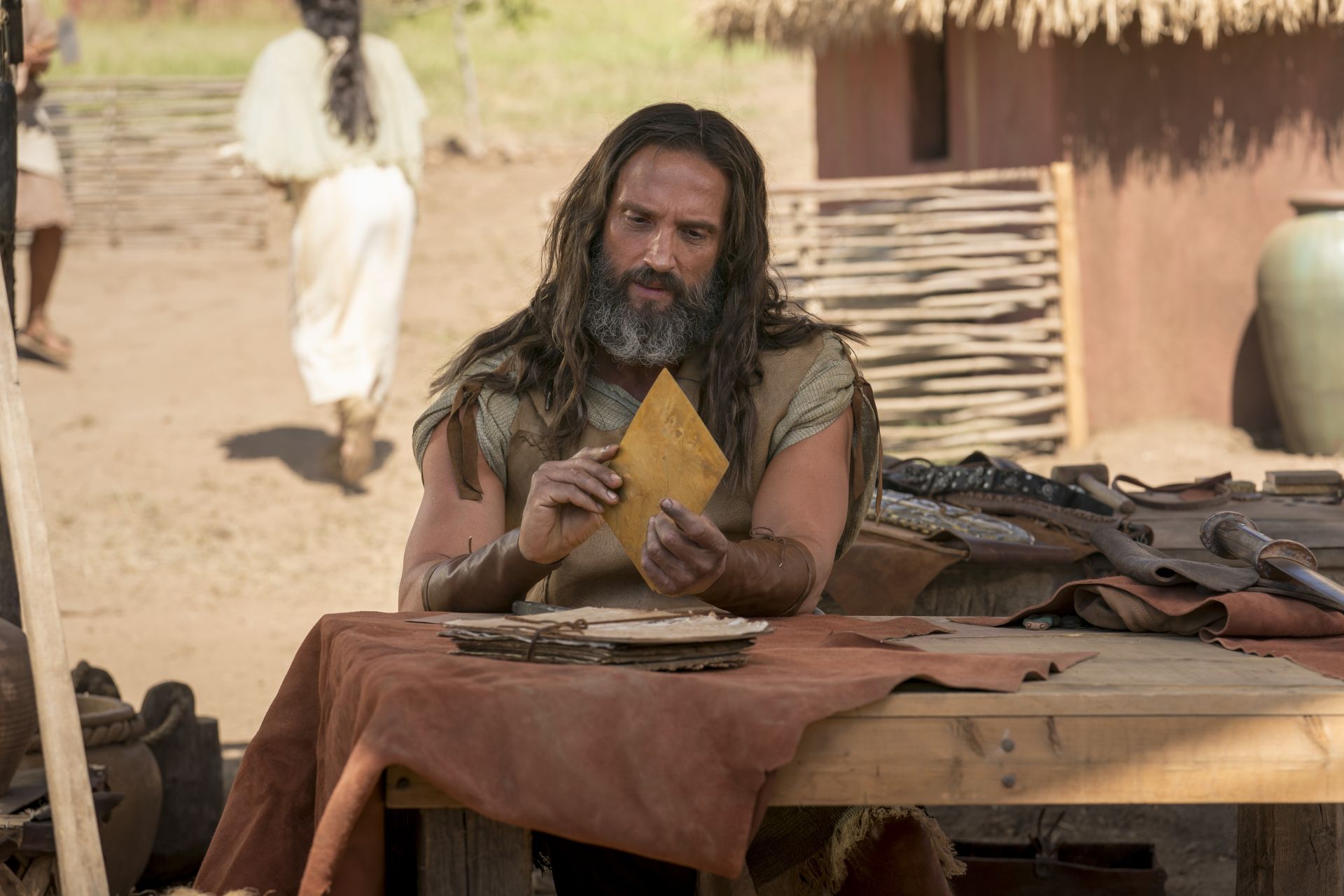 Nephi creating metal plates