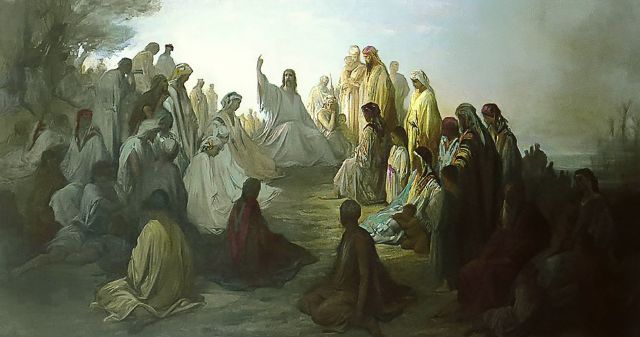 Jesus Preaching Sermon on the Mount, by Gustave Doré