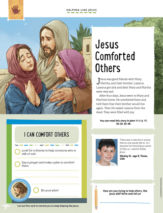 Jesus Comforted Others