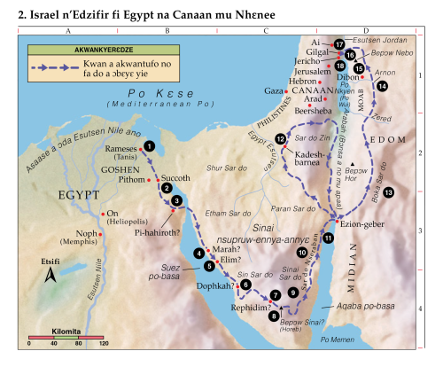 2. Israel n’Edzifir fi Egypt na Canaan mu Nhɛnee