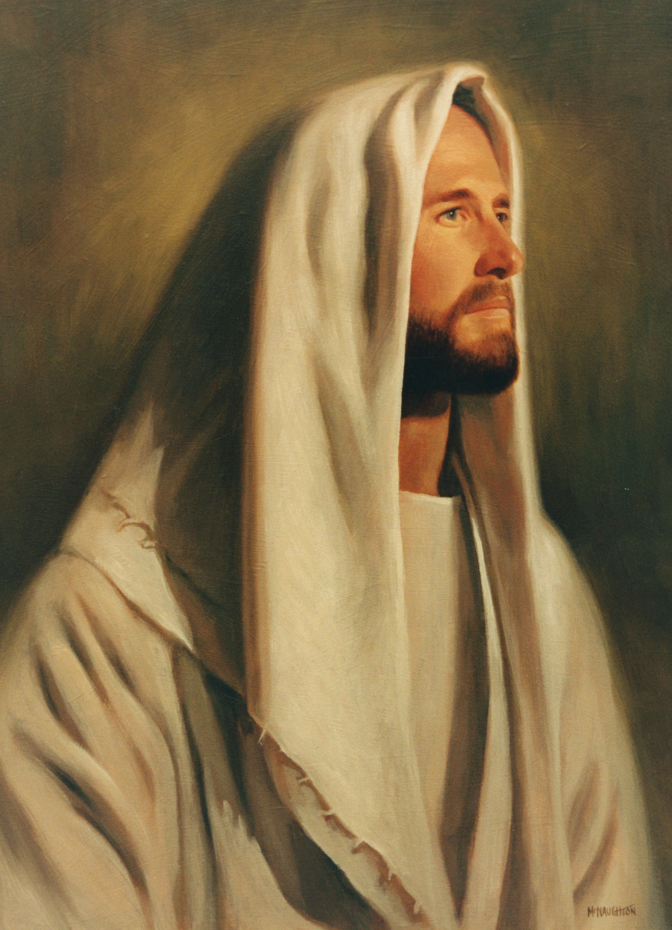 A portrait of the Savior by Jon McNaughton