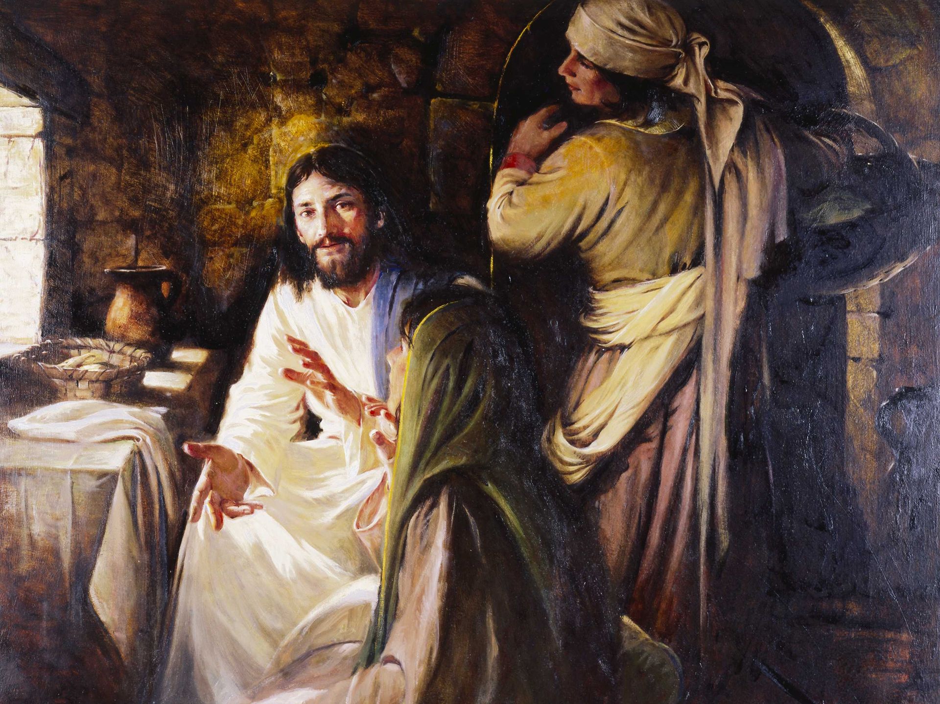 Christ In The Home Of Mary And Martha
