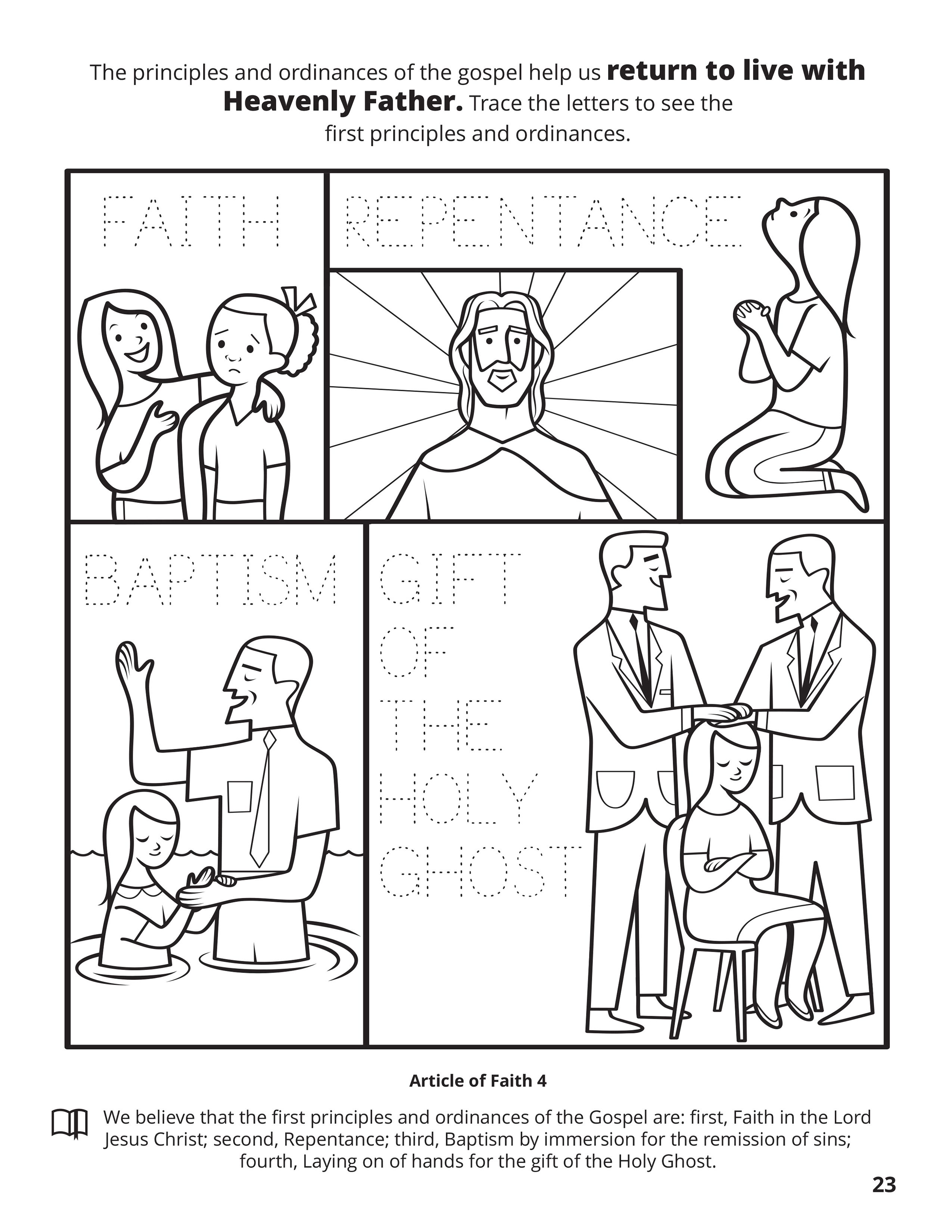 the baptism of the lord coloring pages