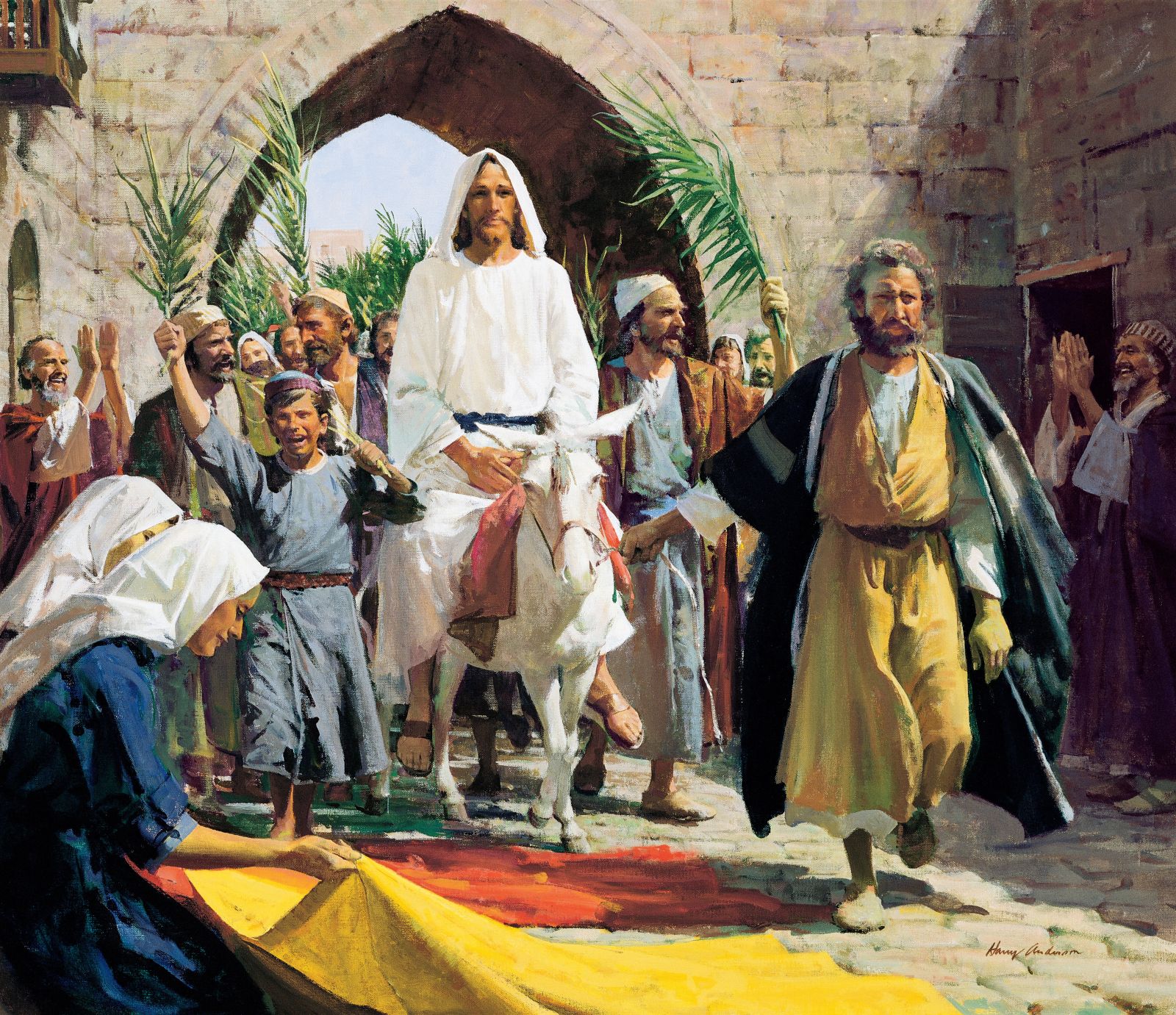'Triumphal Entry (Christ’s Triumphal Entry into Jerusalem)' by Harry Anderson