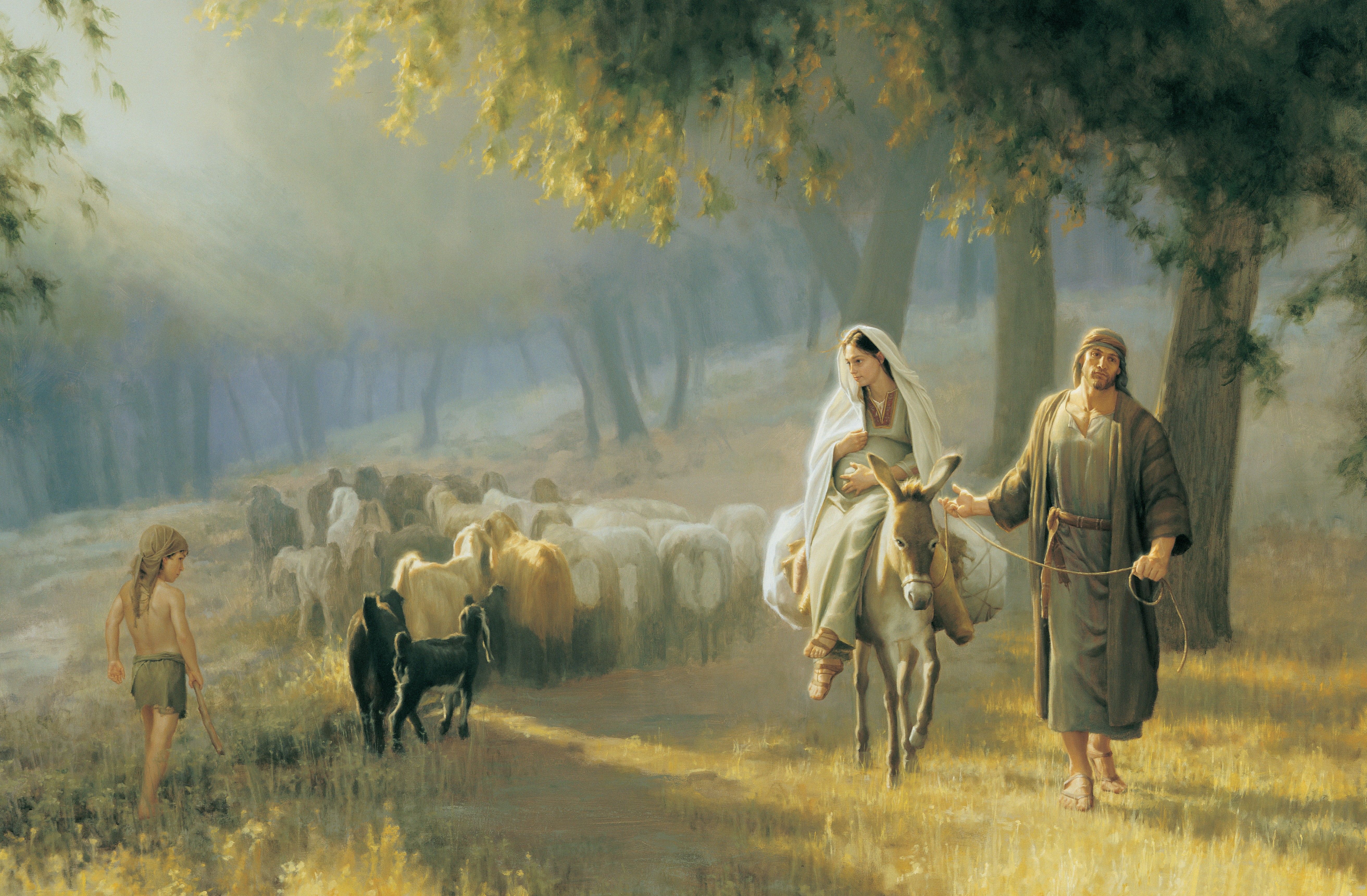 The Road to Bethlehem, by Joseph Brickey; GAB 29; Luke 2:1–5