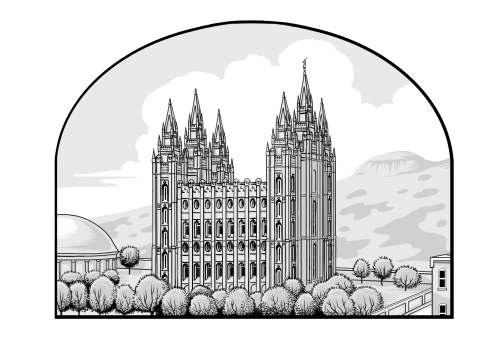 Saints V2 illustration - Salt Lake Temple