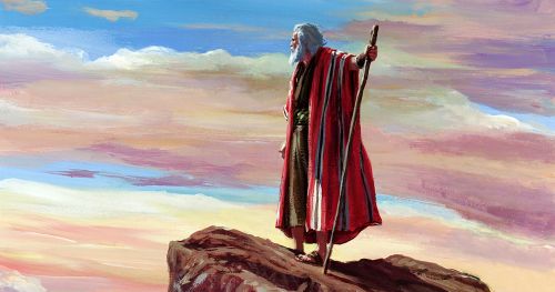 Moses on Mount Nebo
