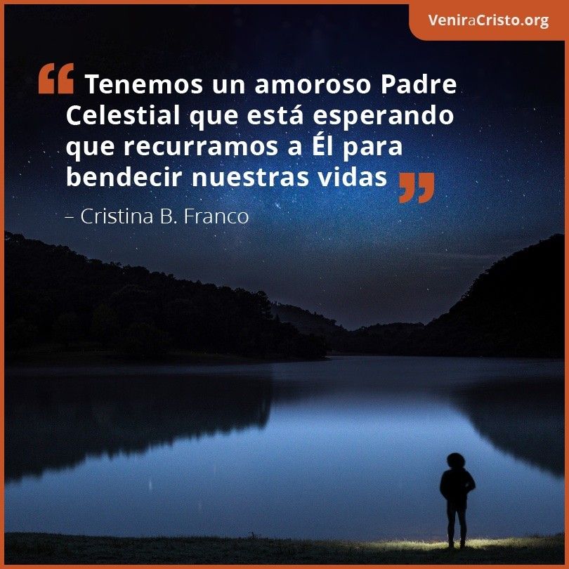 Imagen de una persona mirando un río por la noche y una cita: