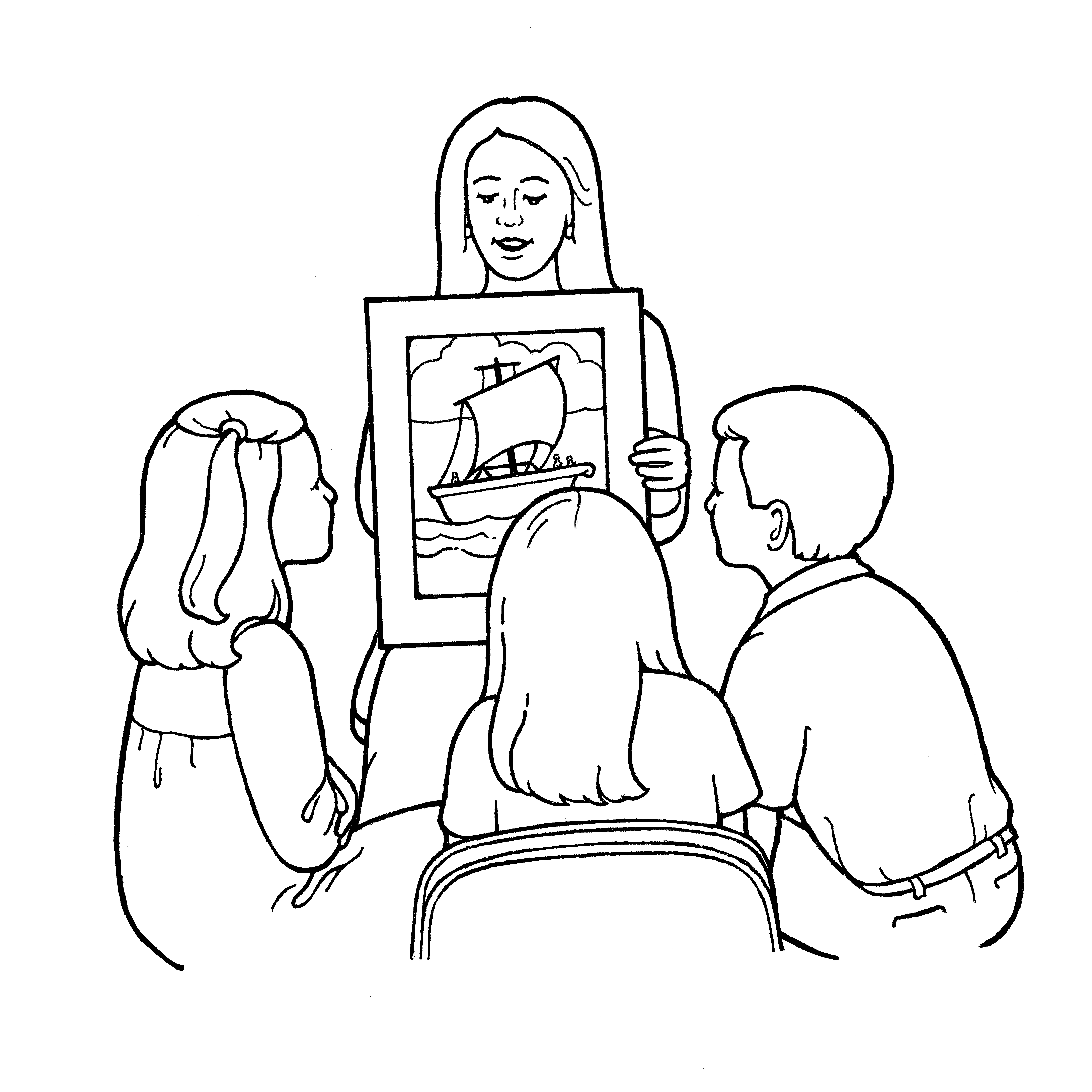 Tutoring PNG Transparent Line Drawing Teacher Tutors Students Teacher  Drawing Students Drawing Teacher Sketch PNG Image For Free Download