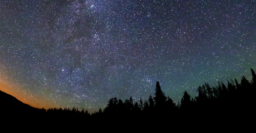Night sky in Yellowstone