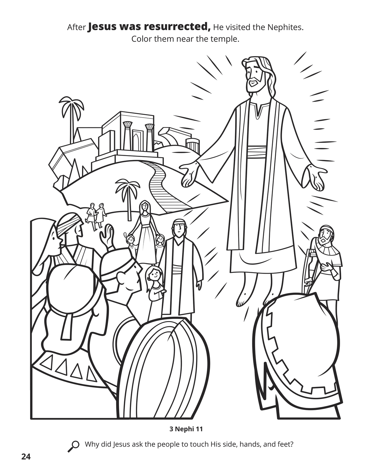 telling others about jesus coloring pages