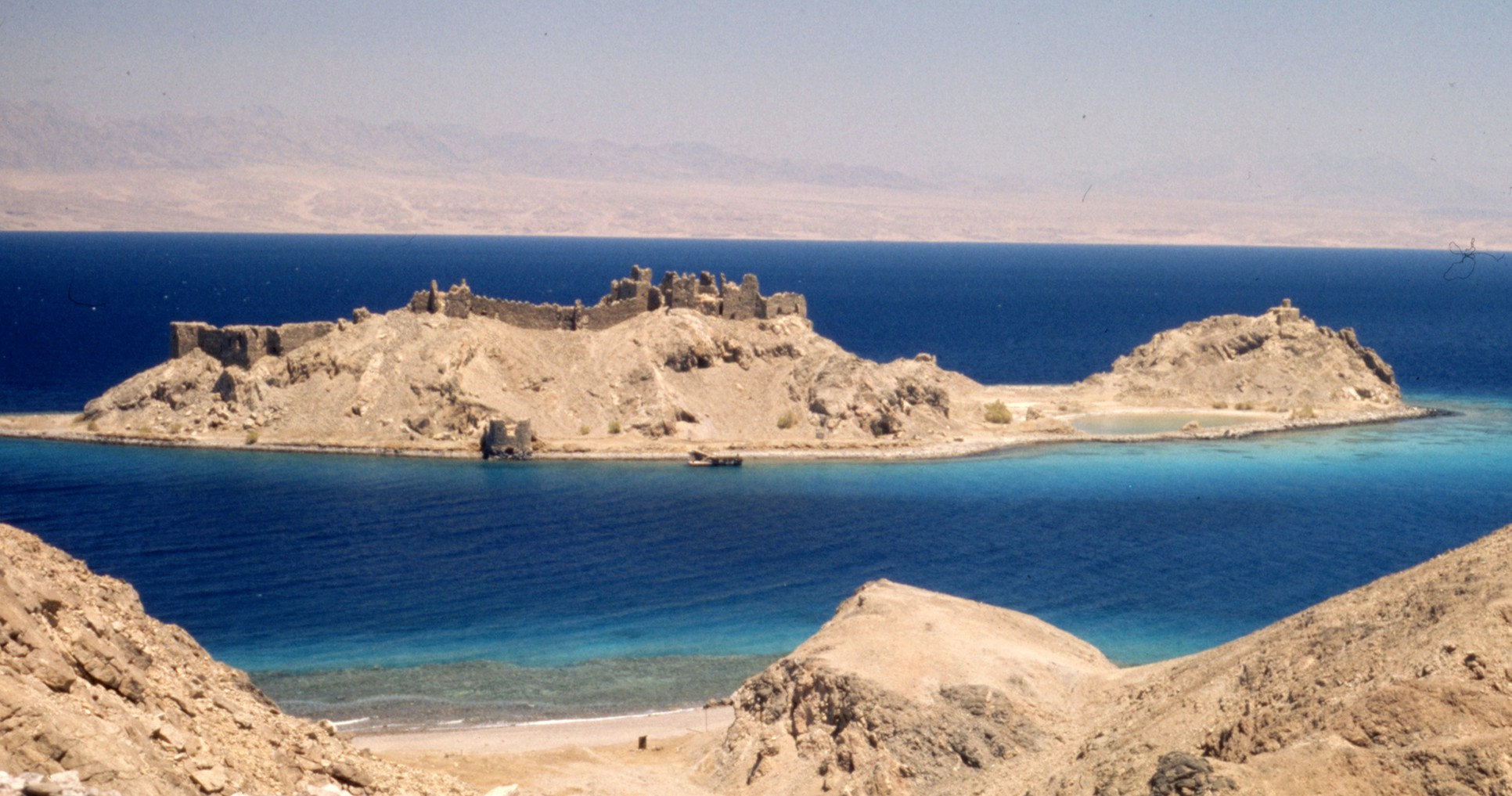 The Red Sea south of Eilat in Jordan.