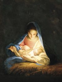 Mary and the baby Jesus