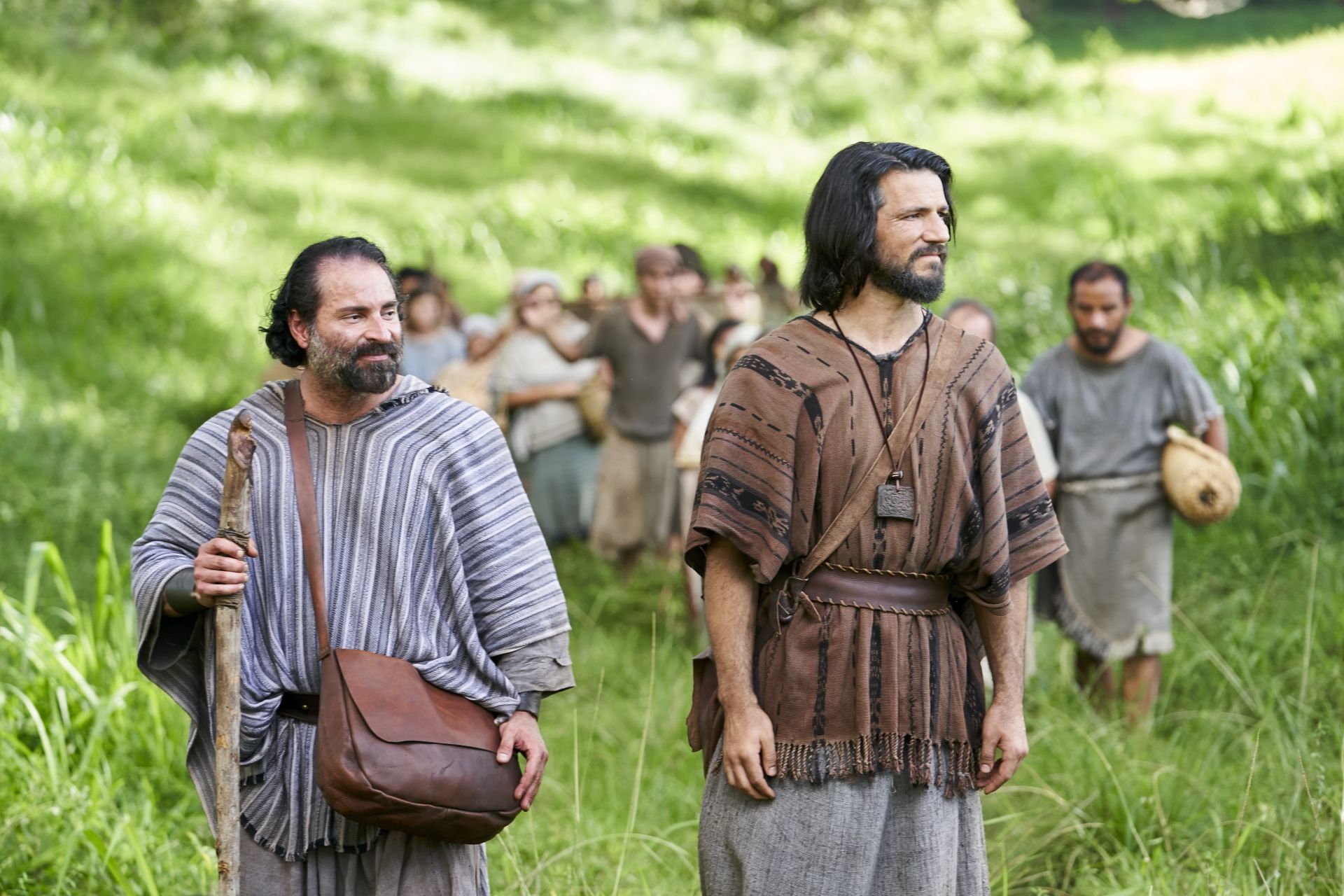 Alma the Younger and Amulek Watching - Speaking To The Poor Zoramites 