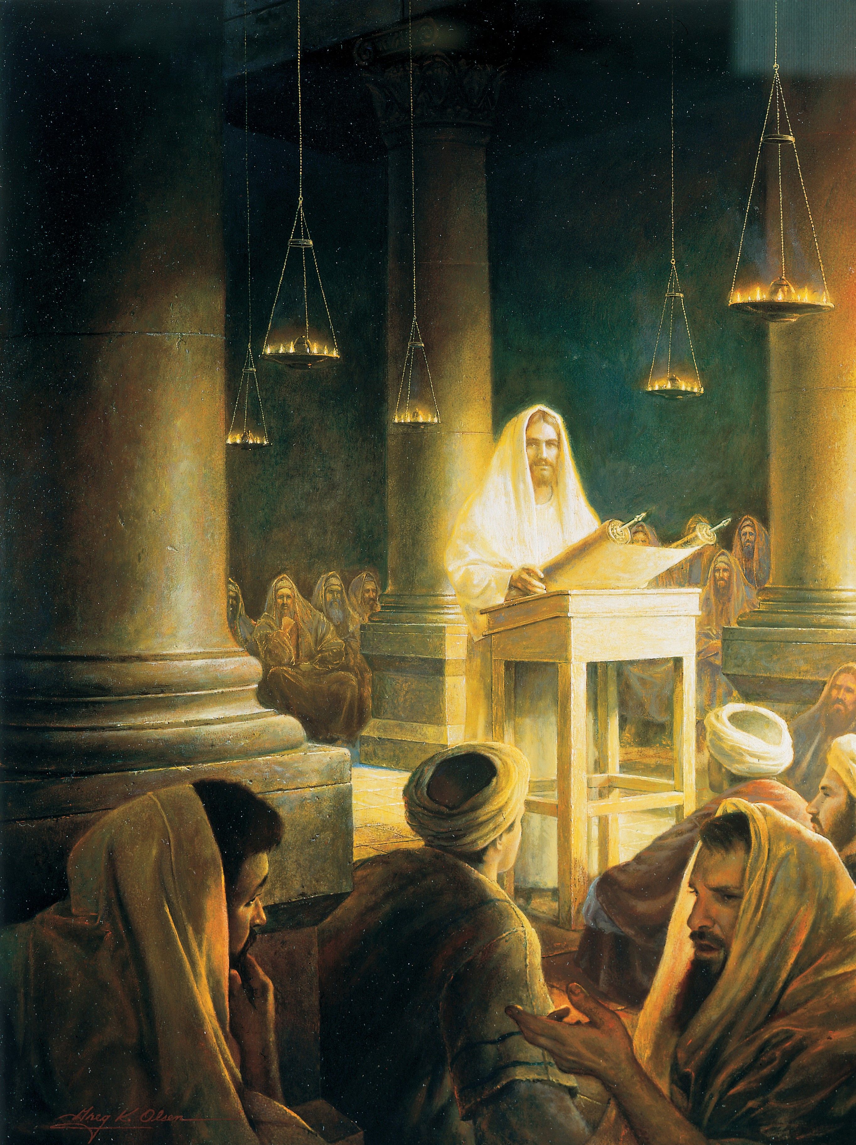 Jesus In The Synagogue At Nazareth