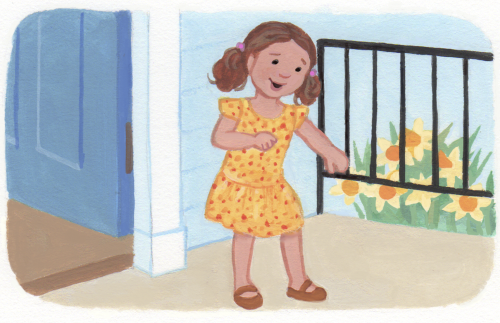 Panel Story of a young girl